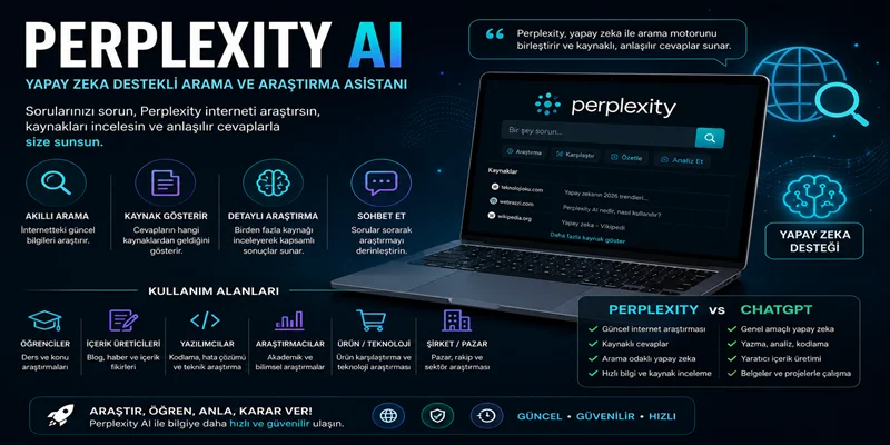 Perplexity AI Nedir? Yapay Zeka Arama Motoru ve Özellikleri